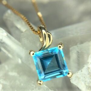 14ky blue topaz pendant 230-01222 $268