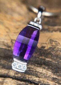 14k white gold amethyst pendant 230-01262 $725